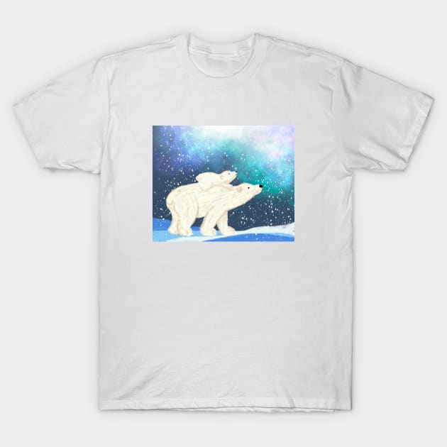 Cute polar bears T-Shirt by Nastya Li